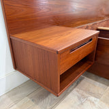 Danish Teak King Torring Bed w/ Nightstands