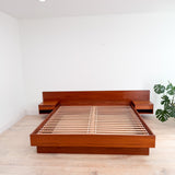 Danish Teak King Torring Bed w/ Nightstands