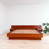 Danish Teak King Torring Bed w/ Nightstands
