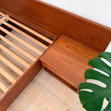 Danish Teak King Torring Bed w/ Nightstands