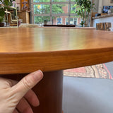 Danish Cherry Sliding Expandable Table with Pop Out Leaves by Skovby