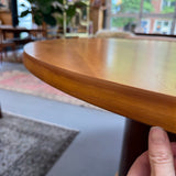 Danish Cherry Sliding Expandable Table with Pop Out Leaves by Skovby