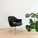 Knoll Chair w/ New Grey Boucle