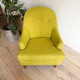 Mid Century Chartreuse Lounge Chair