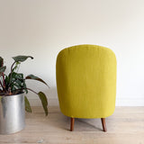 Mid Century Chartreuse Lounge Chair