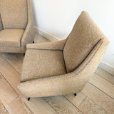 Pair of Mid Century Lounge Chairs - New Upholstery