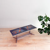 Adri Belgique Chrome and Tile Coffee Table