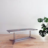 Adri Belgique Chrome and Tile Coffee Table