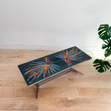 Adri Belgique Chrome and Tile Coffee Table