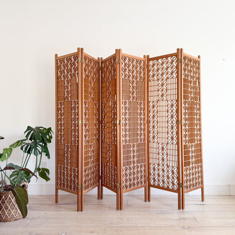 Mid Century Geometric Room Divider