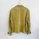 90s Chartreuse Suede Jacket