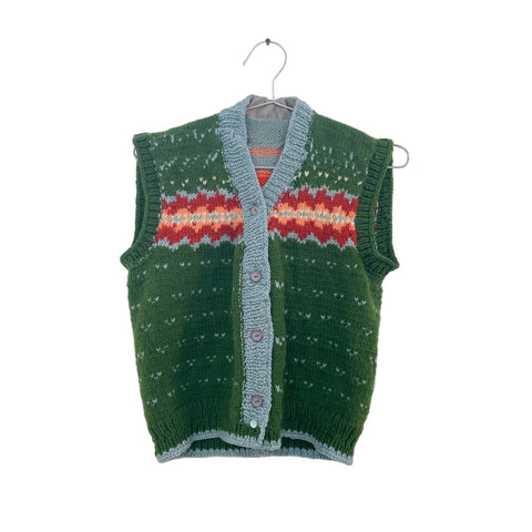 60s Hand Knit Vest xs/sm/med