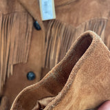 70s Brown Suede Fringe Jacket