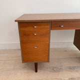 Mid Century Desk w/ Chrome Drawer Pulls