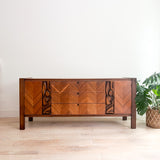 United Tiki Walnut Dresser