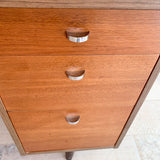 Mid Century Desk w/ Chrome Drawer Pulls