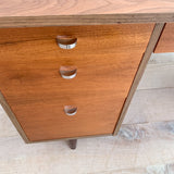 Mid Century Desk w/ Chrome Drawer Pulls