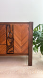 United Tiki Walnut Dresser