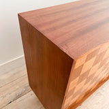 Teak + Walnut Media Cabinet/Bar