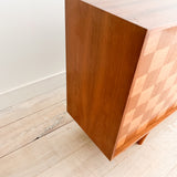 Teak + Walnut Media Cabinet/Bar