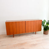 Teak + Walnut Media Cabinet/Credenza