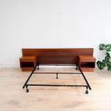 Westnofa Teak Queen Size Bed + Nightstands