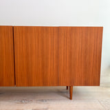 Teak + Walnut Media Cabinet/Credenza