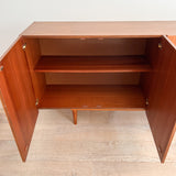 Teak + Walnut Media Cabinet/Credenza