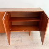 Teak + Walnut Media Cabinet/Credenza