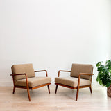 Pair of Mel Smilow Rail Back Lounge Chairs