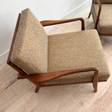 Pair of Mel Smilow Rail Back Lounge Chairs