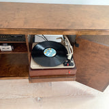 Vintage Console w/ Turntable + Speakers