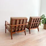 Pair of Mel Smilow Rail Back Lounge Chairs