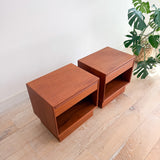 Pair of Westnofa Teak Nightstands