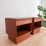 Pair of Westnofa Teak Nightstands