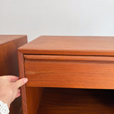 Pair of Westnofa Teak Nightstands