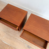 Pair of Westnofa Teak Nightstands