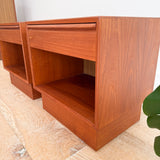 Pair of Westnofa Teak Nightstands