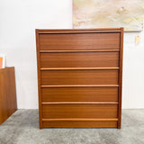 Jesper Danish Teak 5 Drawer Dresser