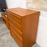 Jesper Danish Teak 5 Drawer Dresser