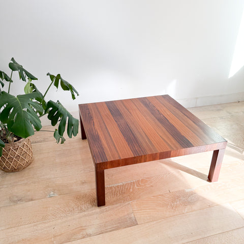 Vintage Parsons Style Square Coffee Table