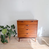 Mid Century Walnut Highboy Dresser
