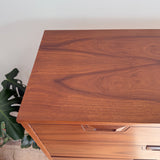 Mid Century Walnut Highboy Dresser
