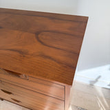 Mid Century Walnut Highboy Dresser