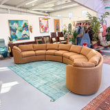 Vintage Semi-Circle Sectional Sofa - New Upholstery