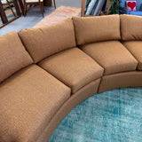 Vintage Semi-Circle Sectional Sofa - New Upholstery