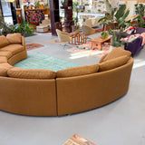Vintage Semi-Circle Sectional Sofa - New Upholstery