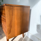 Mid Century Walnut Low 9 Drawer Dresser