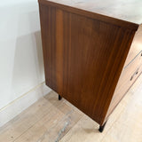 Mid Century Walnut Low 9 Drawer Dresser