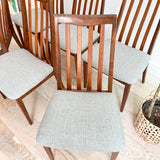 Set of Teak + Rosewood Dining Chairs by G Plan